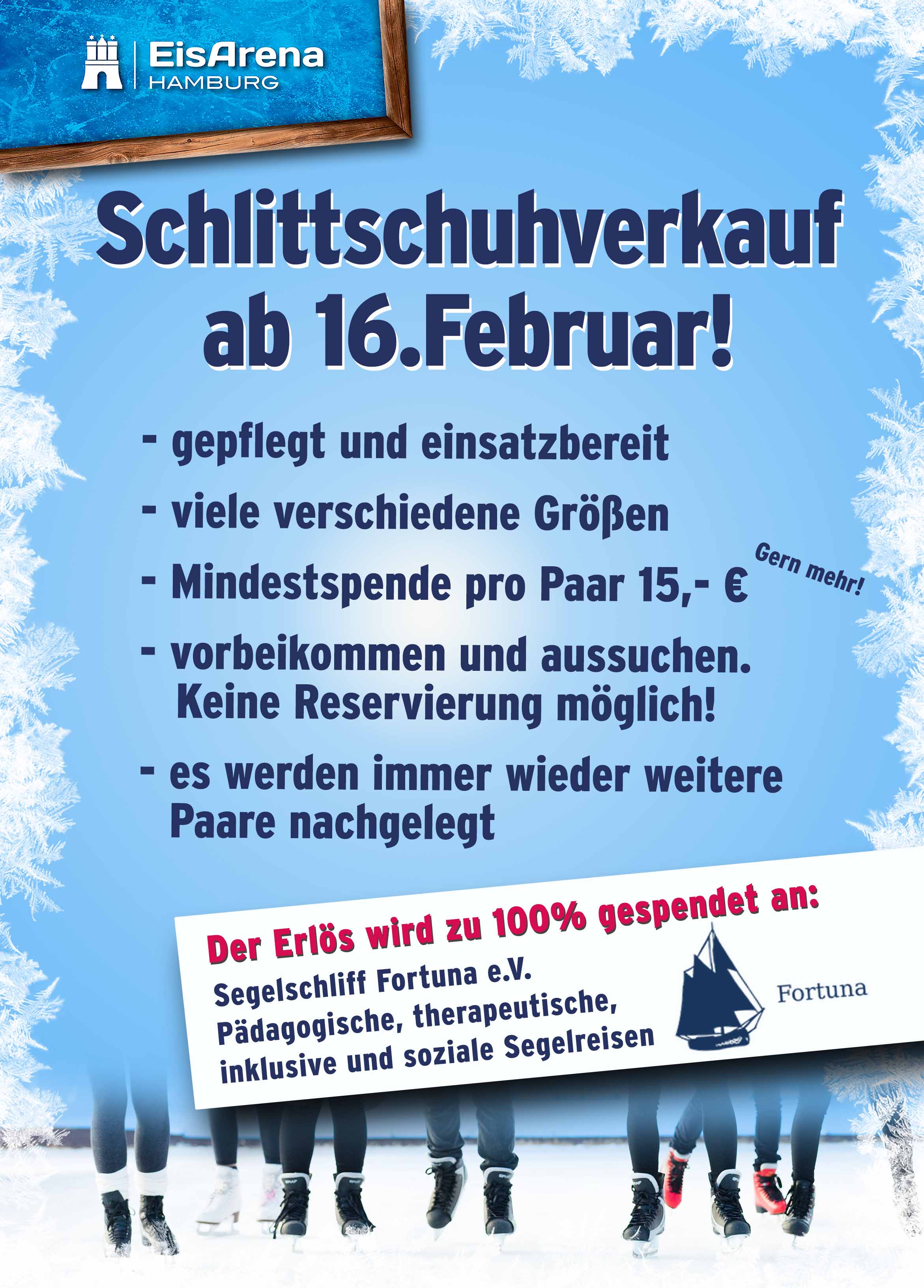 Schlittschuhverkauf zum Saisonende Feb. 2026