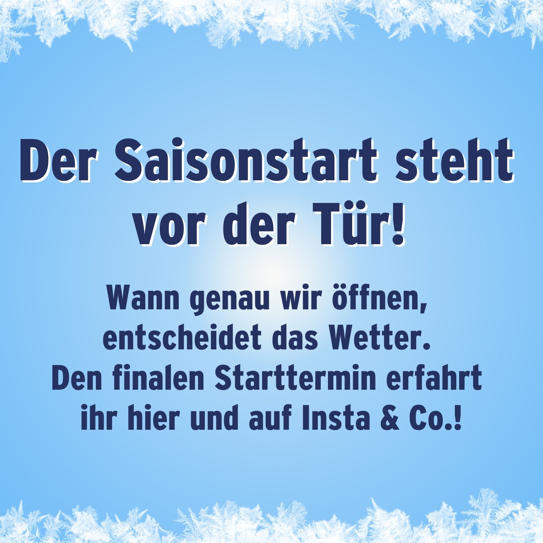 Saisonstart