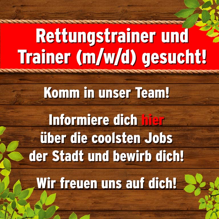 Klettertrainer für den Kletterwald Hamburg gesucht