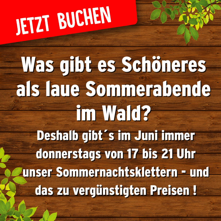 Sommernachtsklettern